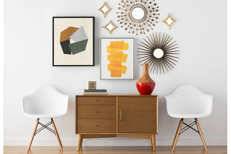 Mid century table deals decor